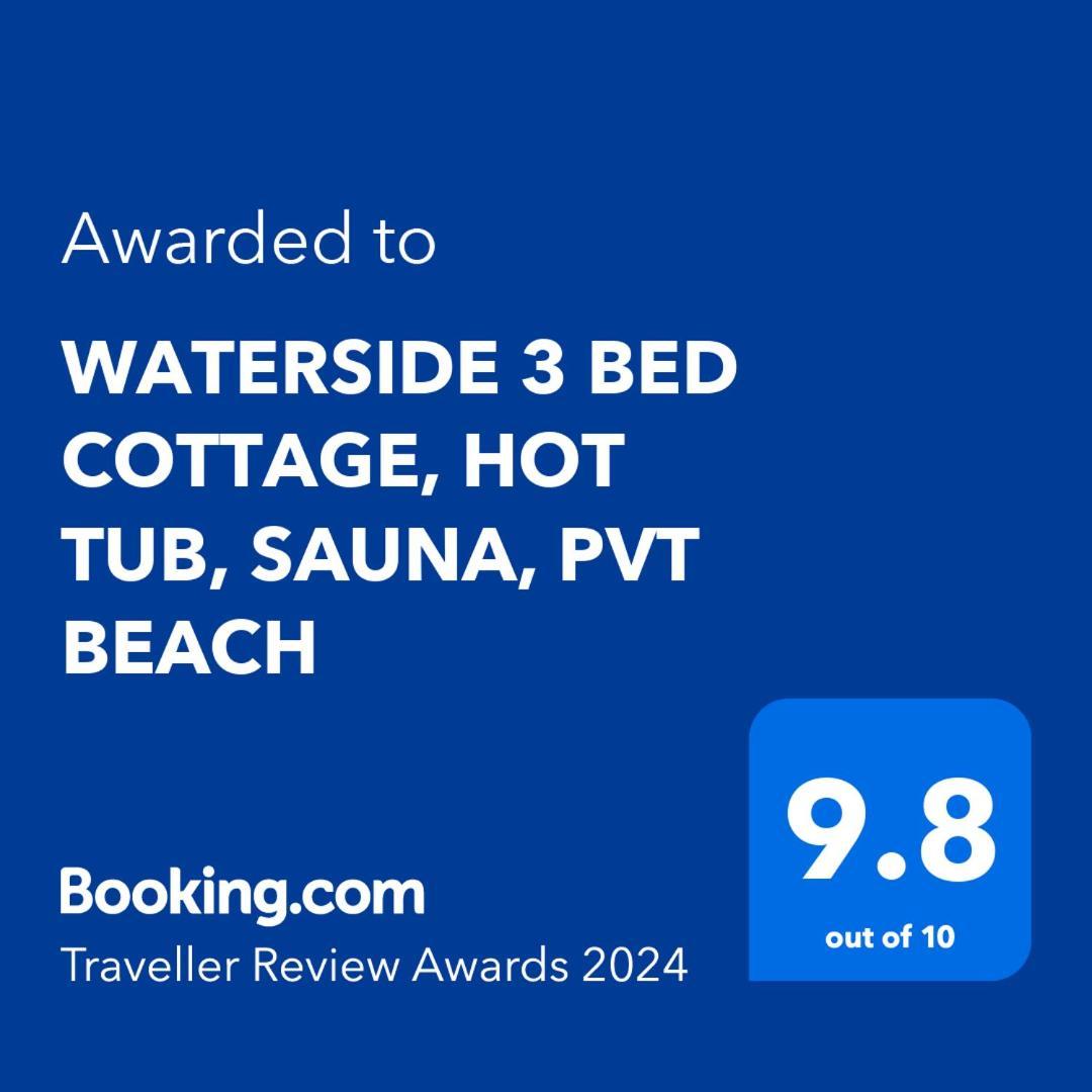 Waterside 3 Bed Cottage, Hot Tub, Sauna, Pvt Beach Arrochar Exterior photo
